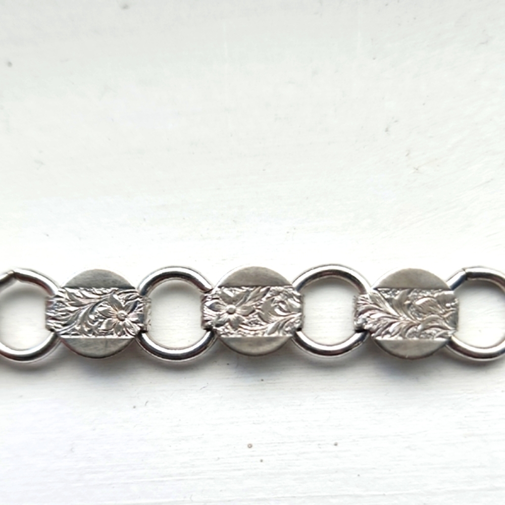 Sarah Coventry Silver Tennis Bracelet with Classic Design